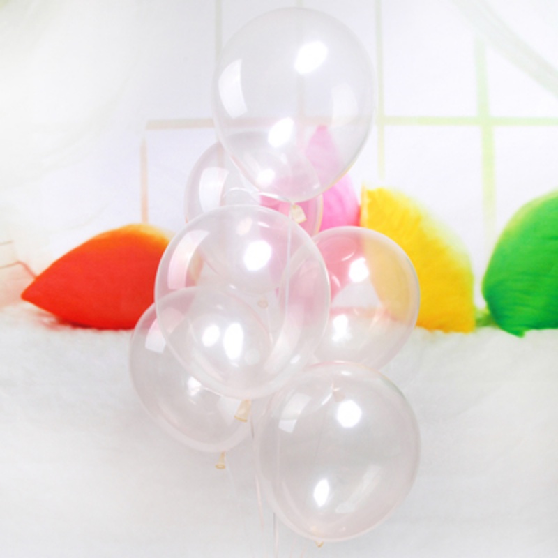 Set 20 Bong Bóng Cao Su Trong Suốt 12 inch Dùng Để Trang Trí Tiệc Cưới