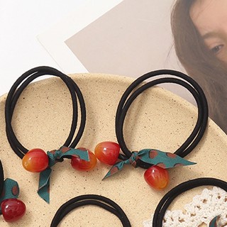 Dây Cột Tóc Hình Quả Cherry Đơn Giản Xinh Xắn