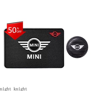 Đế lót ly chống trượt in Sticker logo Cooper Countryman Mini Cooper S One d F54 F56 F60 R56 R60
