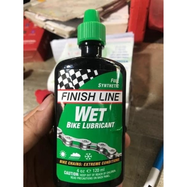 Dầu Tra Sên FINISH LINE WET 120ml - WET Bike Lubricant