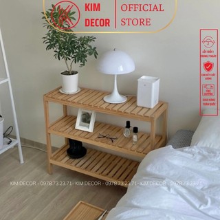 Kệ dép 2 tầng/ 3 tầng - kệ gỗ để đồ trang trí decor hàn quốc