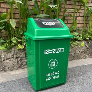Thùng rác nhựa nắp lật 40 lít, thùng rác nhựa 40 lít nắp bập bênh, thùng rác nhựa nắp bập bênh