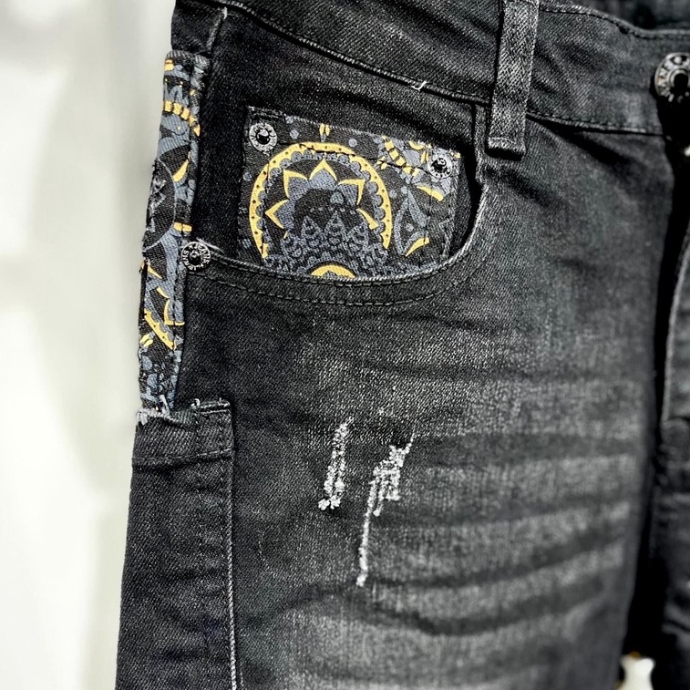 Quần Jeans Doncle  Quần Bò Doncle Quần Vá Sau Siêu Cấp Vải Bò Co Dãn 4 Chiều Không Phai Màu