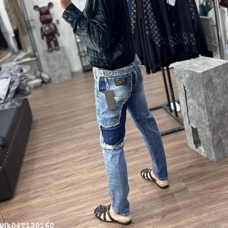 Quần Jeans Doncle  Quần Bò Doncle Quần Vá Sau Siêu Cấp Vải Bò Co Dãn 4 Chiều Không Phai Màu
