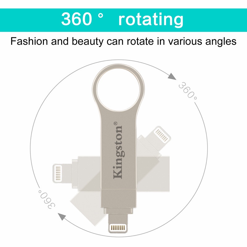 1TB King ston Otg Pen Drive Ổ đĩa flash USB 2 trong 1 512GB OtgThumb Drive cho thiết bị lưu trữ ngoài iPhone