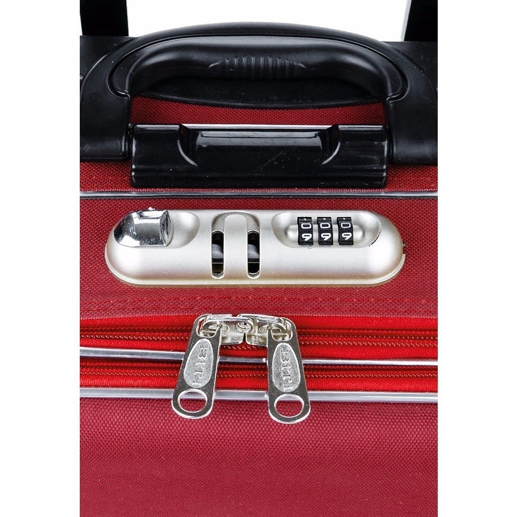 Vali Du Lịch Kéo Tay BI& TI Màu Đỏ Đô có nắp 20 và 22 Inch