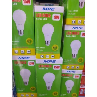 Bóng đèn led búp mpe trắng 3w, 5w, 9w, 15w.