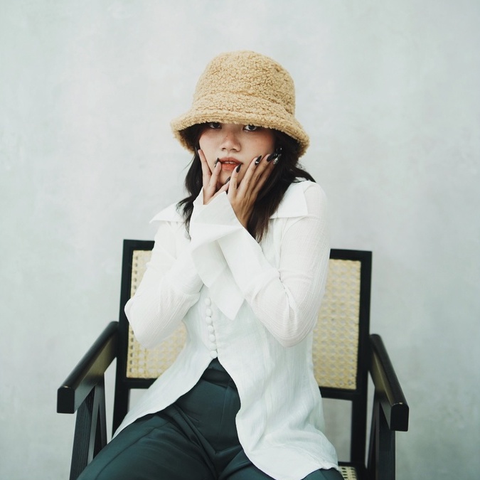 Mũ Bucket Bông thời trang cá tính trendy màu đen nâu be, nón lông hat nam nữ phong cách unisex Onyourshoulder