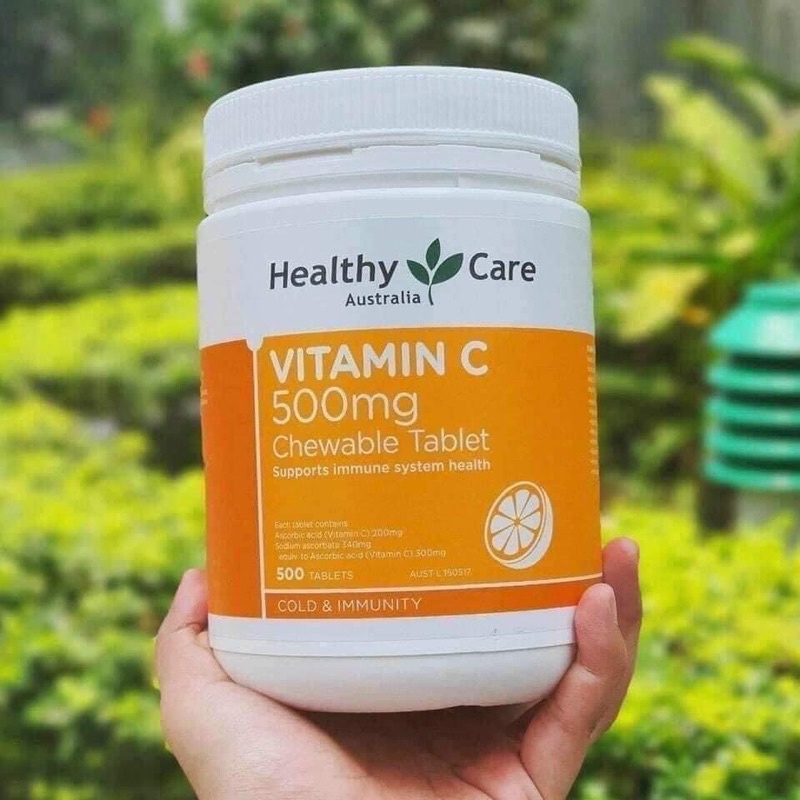 Viên nhai Healthy Care Vitamin C 500 viên