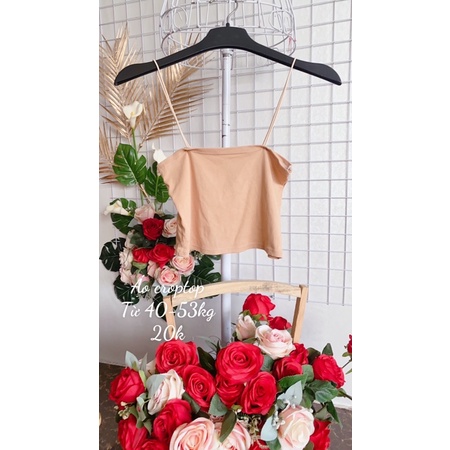 Áo hai dây, ba lỗ dáng croptop