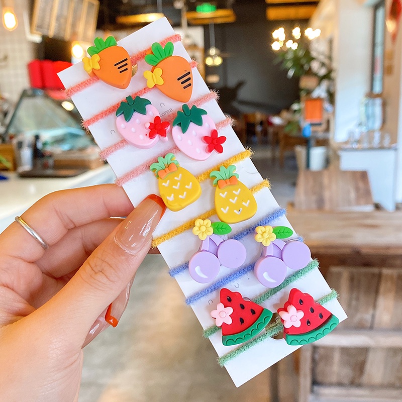 Dây Buộc Tóc Cao Su Cỡ Nhỏ Thời Trang Đáng Yêu Dành Cho Bé Gái