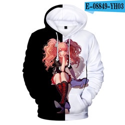 Áo Hoodie In Hình Gấu 3D Màu Trắng Đen Dangan Ronpa Danganronpa Mono Kuma Monokuma