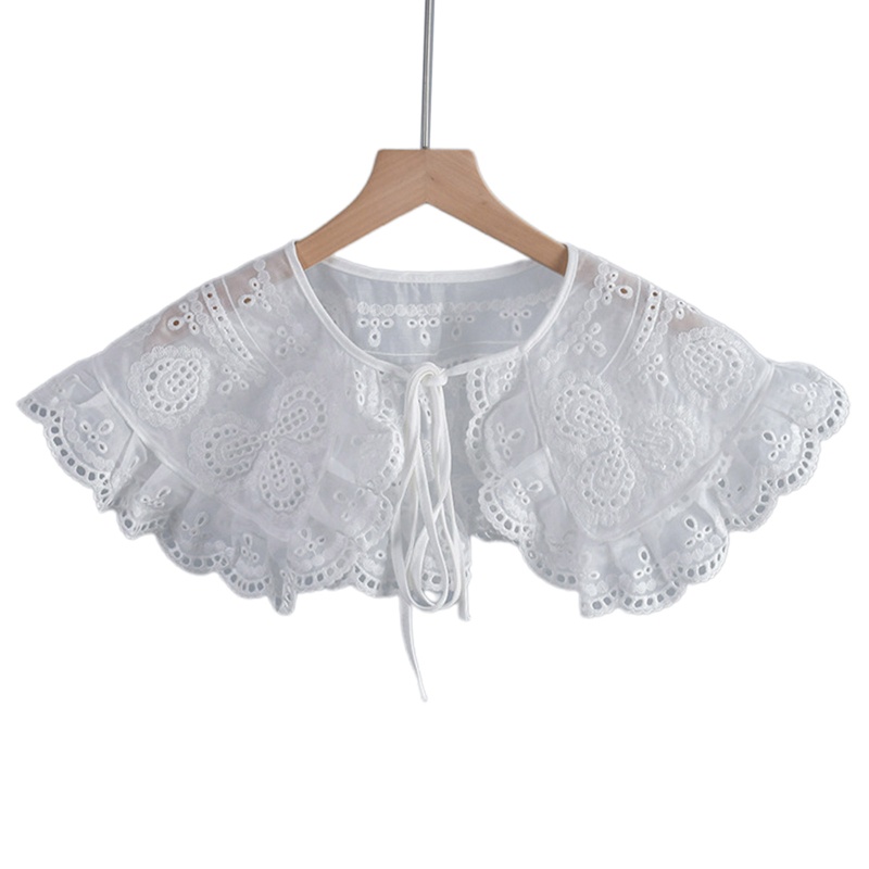 Cổ Áo Giả Thêu Họa Tiết Có Thể Tháo Rời Cho Nữ