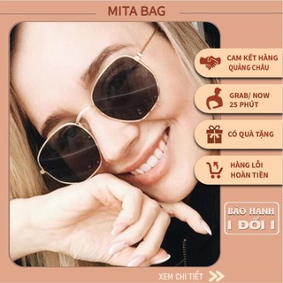 Kính râm nữ MITABAG, gọng vuông cao cấp, hợp kim sang trọng, chống tia UV bảo vệ mắt, bảo hành 3 năm - kính mắt nữ