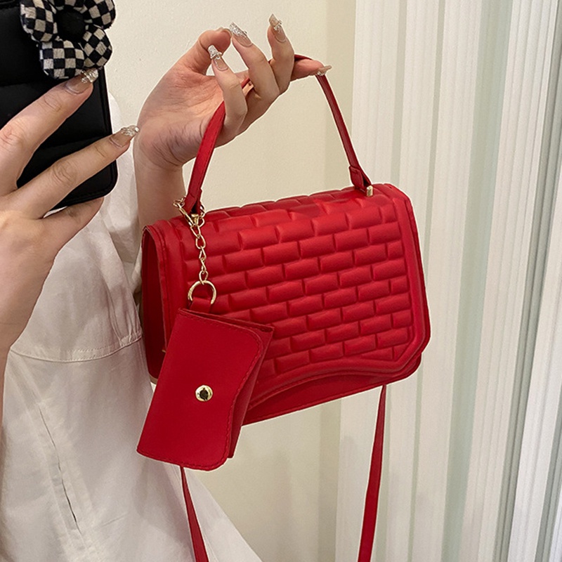 Túi Đeo Chéo Họa Tiết Sọc Caro Sáng Tạo Thời Trang Cho Nữ