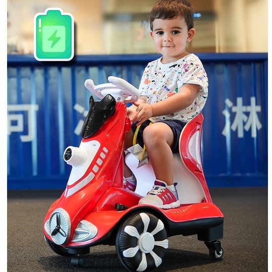 Xe oto điện thăng bằng 4 bánh điều khiển từ xa-Xe điện cân bằng đồ chơi thông minh.