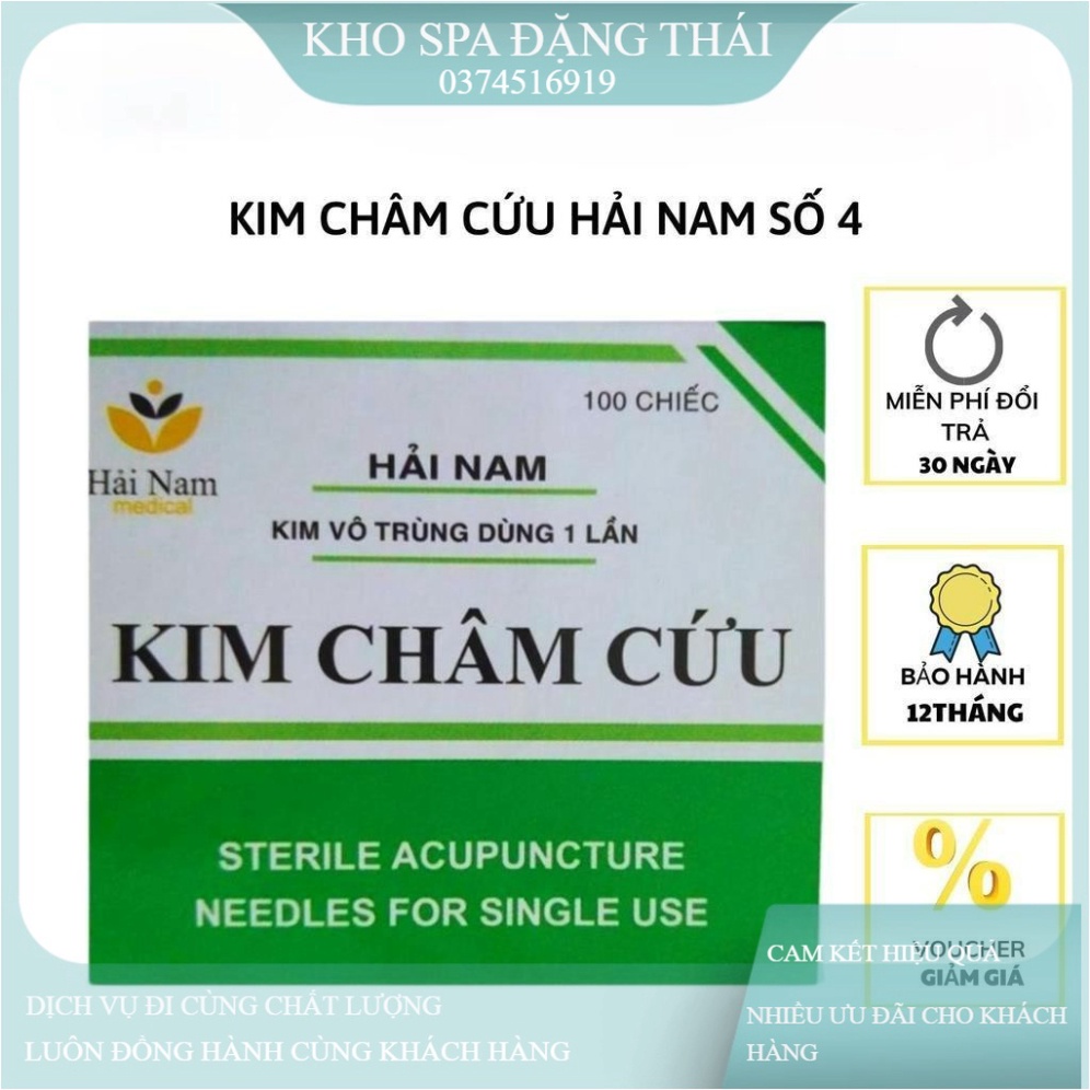 ( HÀNG CÔNG TY) KIM CHÂM CỨU HẢI NAM SỐ 4 ( COMBO 100 KIM ) Kho Spa Đặng Thái