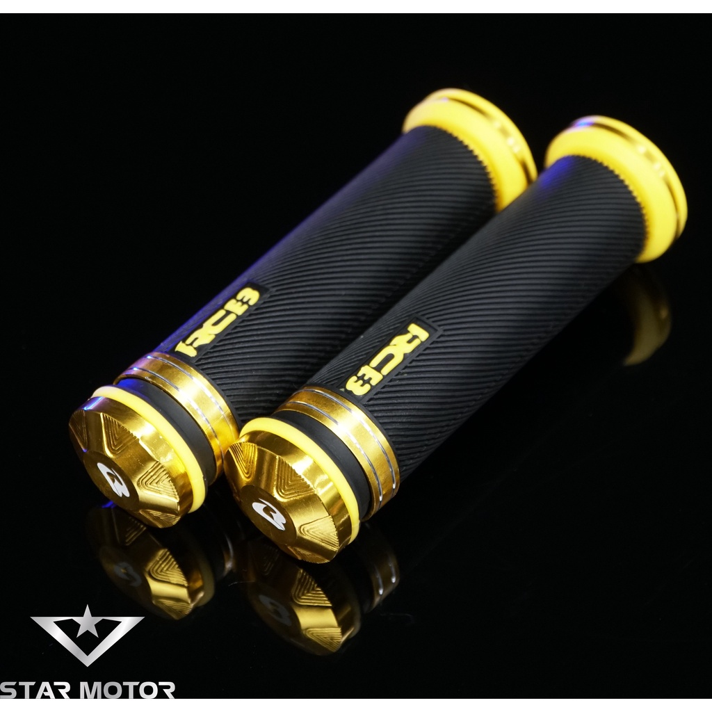 Tay nắm cao su RCB gù nhôm CNC sử dụng cho mọi dòng xe máy