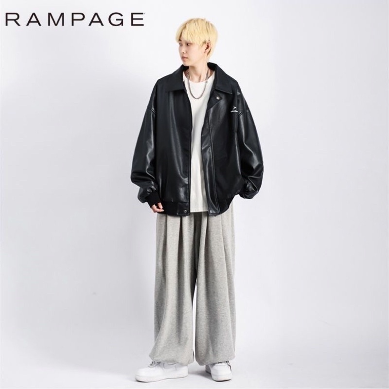 Áo khoác da có cổ unisex