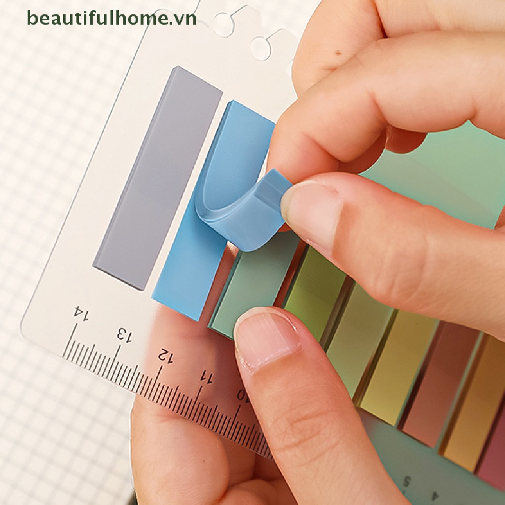 [beautifulhome] Bộ 200 Tờ Giấy Dán Ghi Chú Theo Phong Cách Retro Morandi