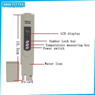 Bút đo chất lượng nước sạch TDS-3