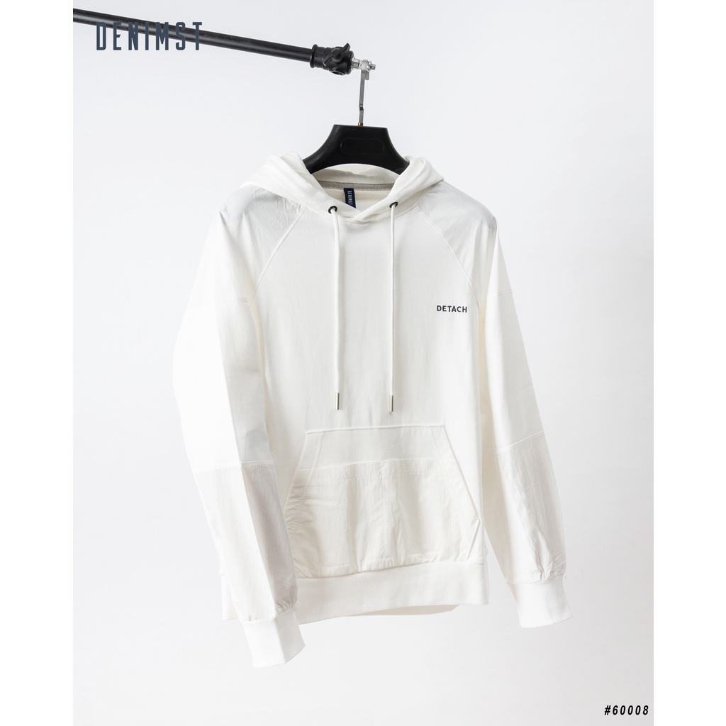 Áo nỉ hoodie DENIMST 60008, form unisex kiểu dáng đơn giản, trẻ trung