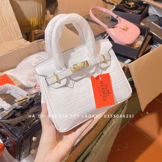 Túi H Mờ da rắn bóng Size 20