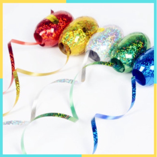 Ruy băng kim tuyên hình tổ kén buộc đuôi bóng cuộn 5mm X 10 mét