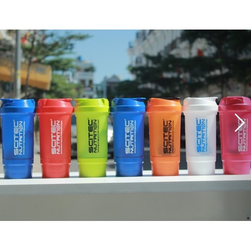 BÌNH LẮC SCITEC TRAVELLER SHAKER CÓ NGĂN PHỤ  CHUẨN EU CHÍNH HÃNG SHAPE