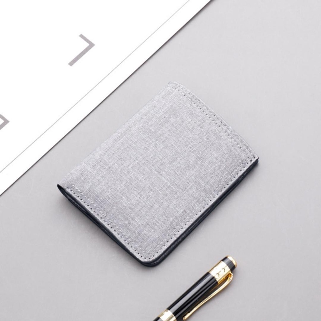 Ví nam Dabaraac Classic chất liệu vải Canvas nhỏ gọn dáng đứng thời trang VI1