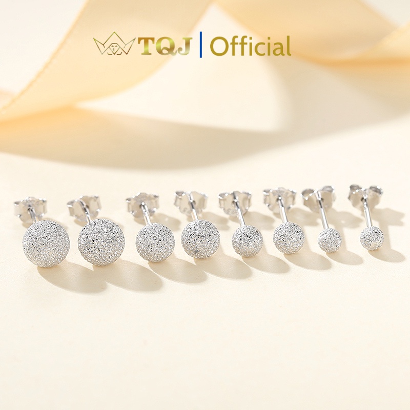 Khuyên Tai Bạc TQJ-KE175 Chất Liệu Bạc 925 Đính Đá Xinh