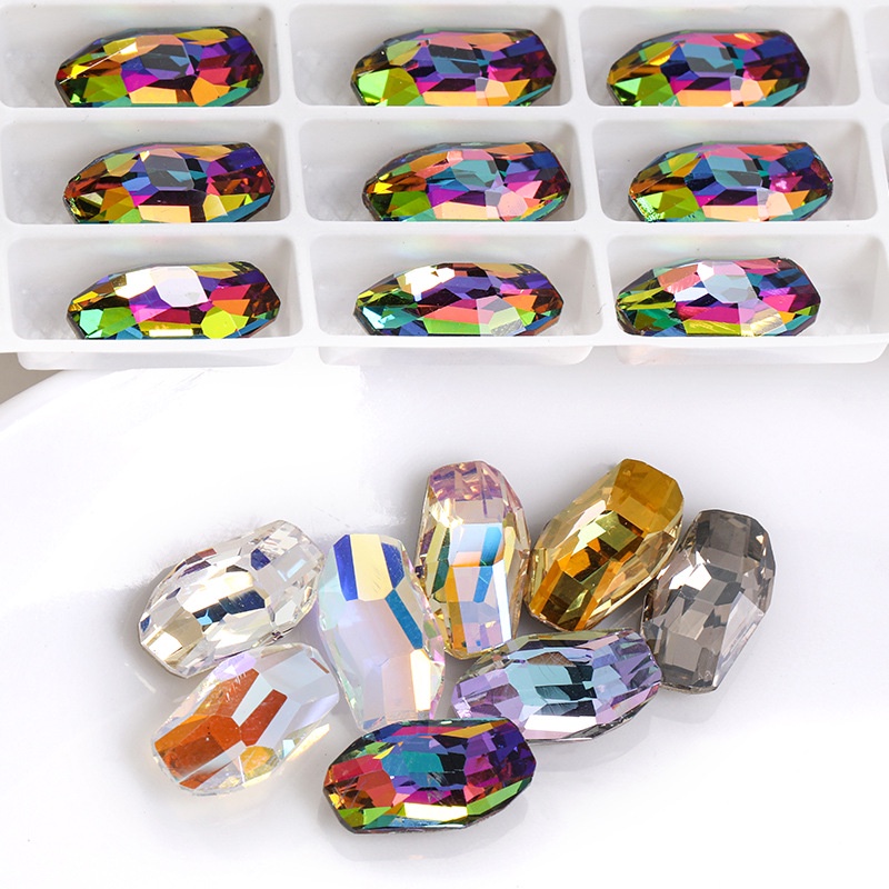 Phụ Kiện Trang Trí Móng Tay 7.8 * 14 Sao Băng Màu Kim Cương Mới DIY