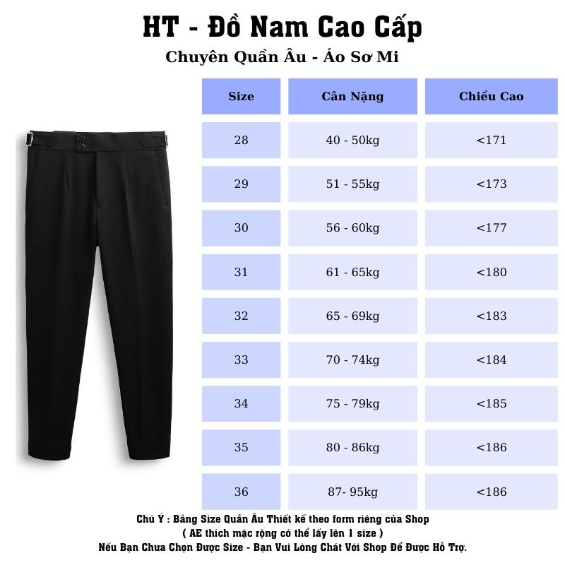Quần âu nam cao cấp , tây nam cạp cao sidetab dáng baggy Hàn Quốc ống côn đứng thời trang công sở màu đen , màu trắng