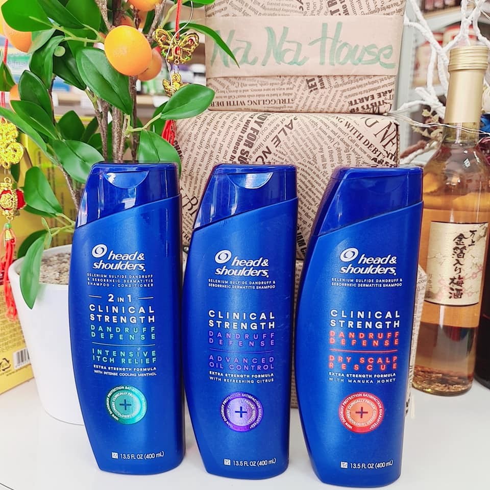 Dầu gội Head and shoulders 💕MẪU MỚI 𝑭𝒓𝒆𝒆𝒔𝒉𝒊𝒑💕 Head Shoulders Clinical strength Mỹ 400ML