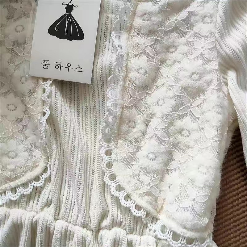 Váy nhung tăm nữ tính dài maxi gile ngắn phong cách Hàn