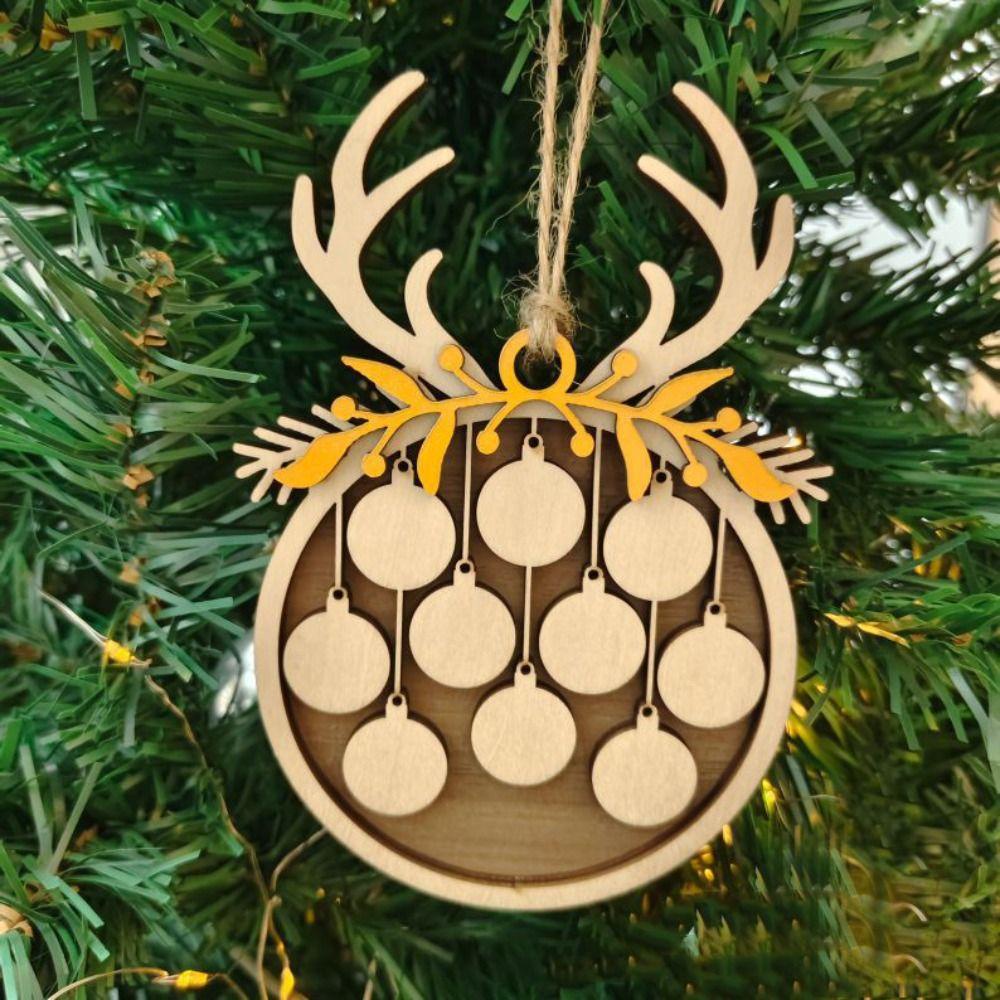 KUNHEV Phụ Kiện Trang Trí Cây Thông Giáng Sinh Hình Tuần Lộc Dễ Thương Xinh Xắn