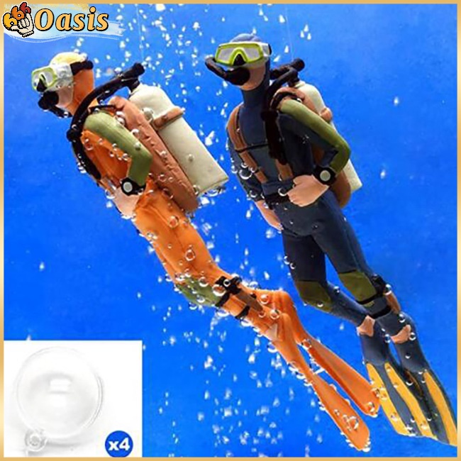 Mô Hình Thợ Lặn Sống Động Như Thật Dùng Trang Trí Bể Cá