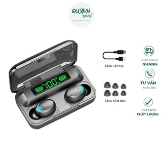 Tai nghe bluetooth amoi f9 tai nghe không dây f9 công nghệ bluetooth sạc 2000 mah dùng cho mọi điện thoại
