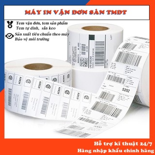 Tem decal 50x30 tự dính chuyên cho quán trà sữa, tem sản phẩm các loại