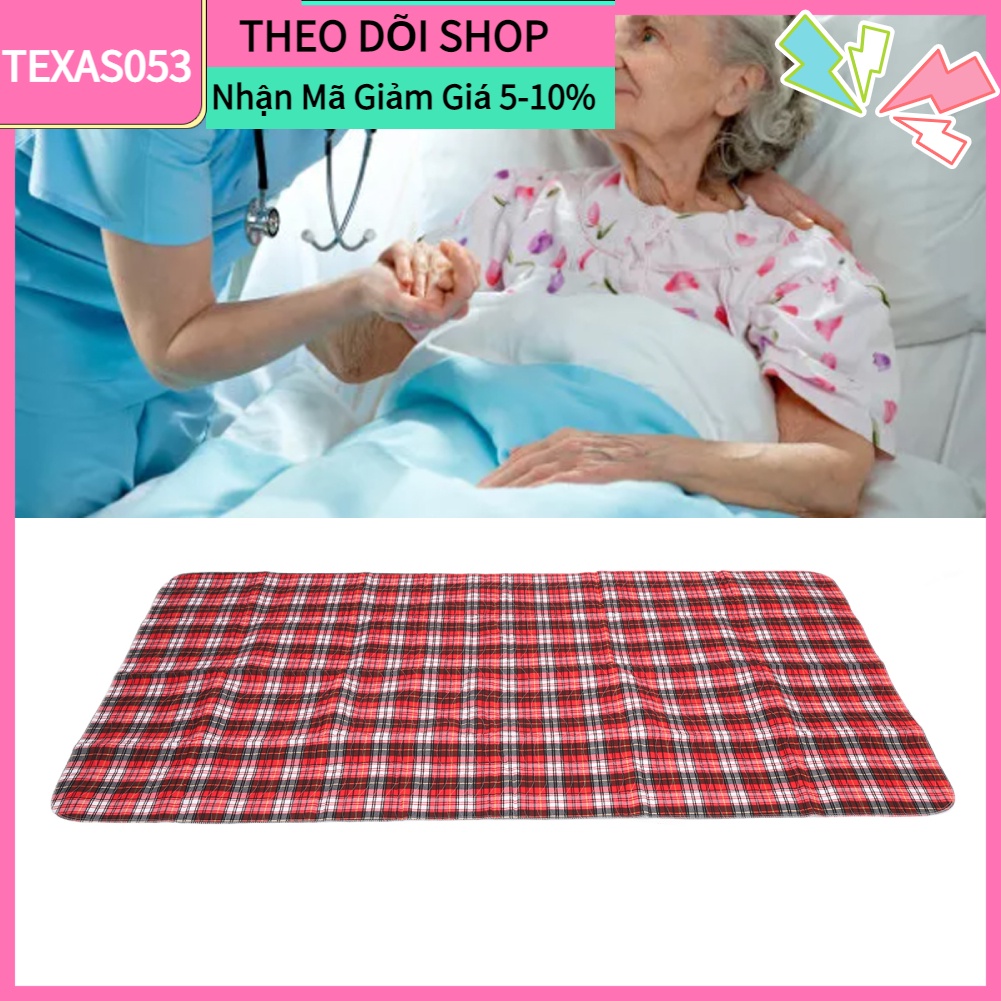Tấm lót chống thấm trên giường cotton hút nước tiểu tái sử dụng cho người già người khuyết tật【Texas053】