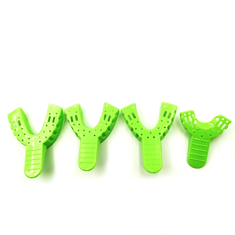 Set 10 Khay Nhựa Khử Trùng Nha Khoa Màu Xanh Lá