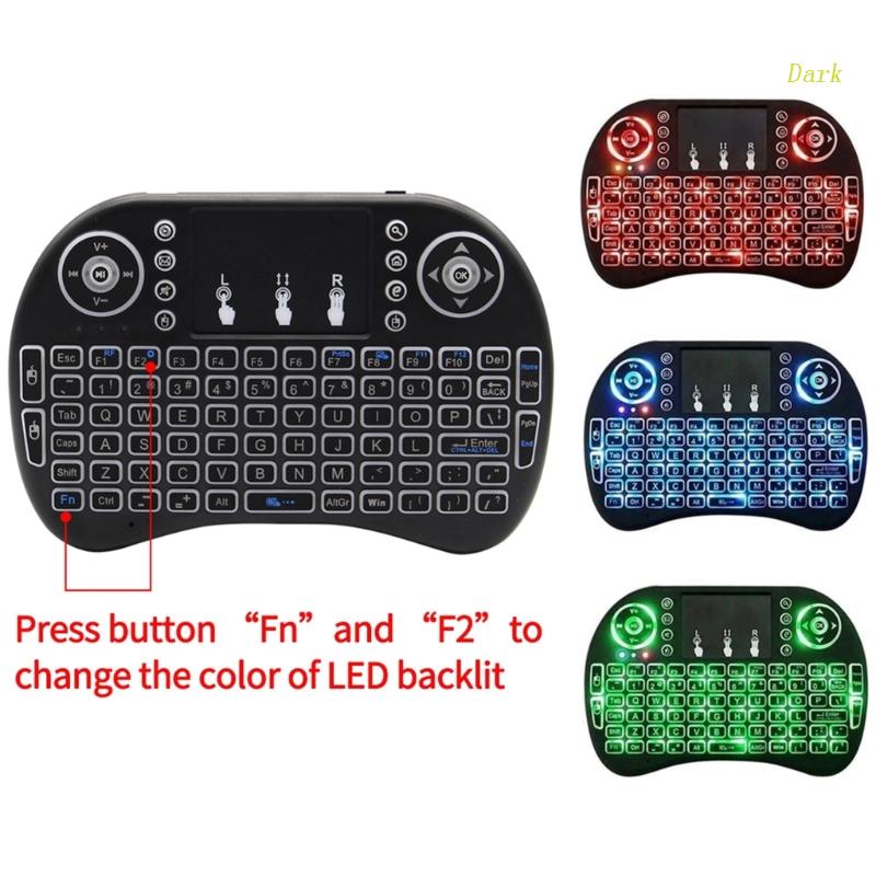 Bàn PhíM i8 i8 Không Dây TíCh HợP ChuộT Bay 2.4GHz, 3 MàU Cho PC TV PS3