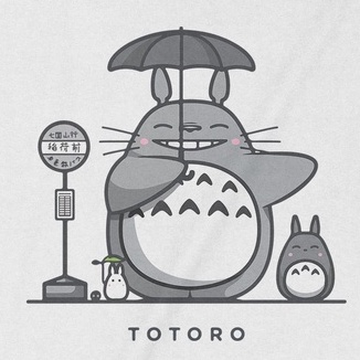 Áo thun Totoro - Ghibli Trùm cuối Cine, Cotton 100% 2 màu nam nữ 0107