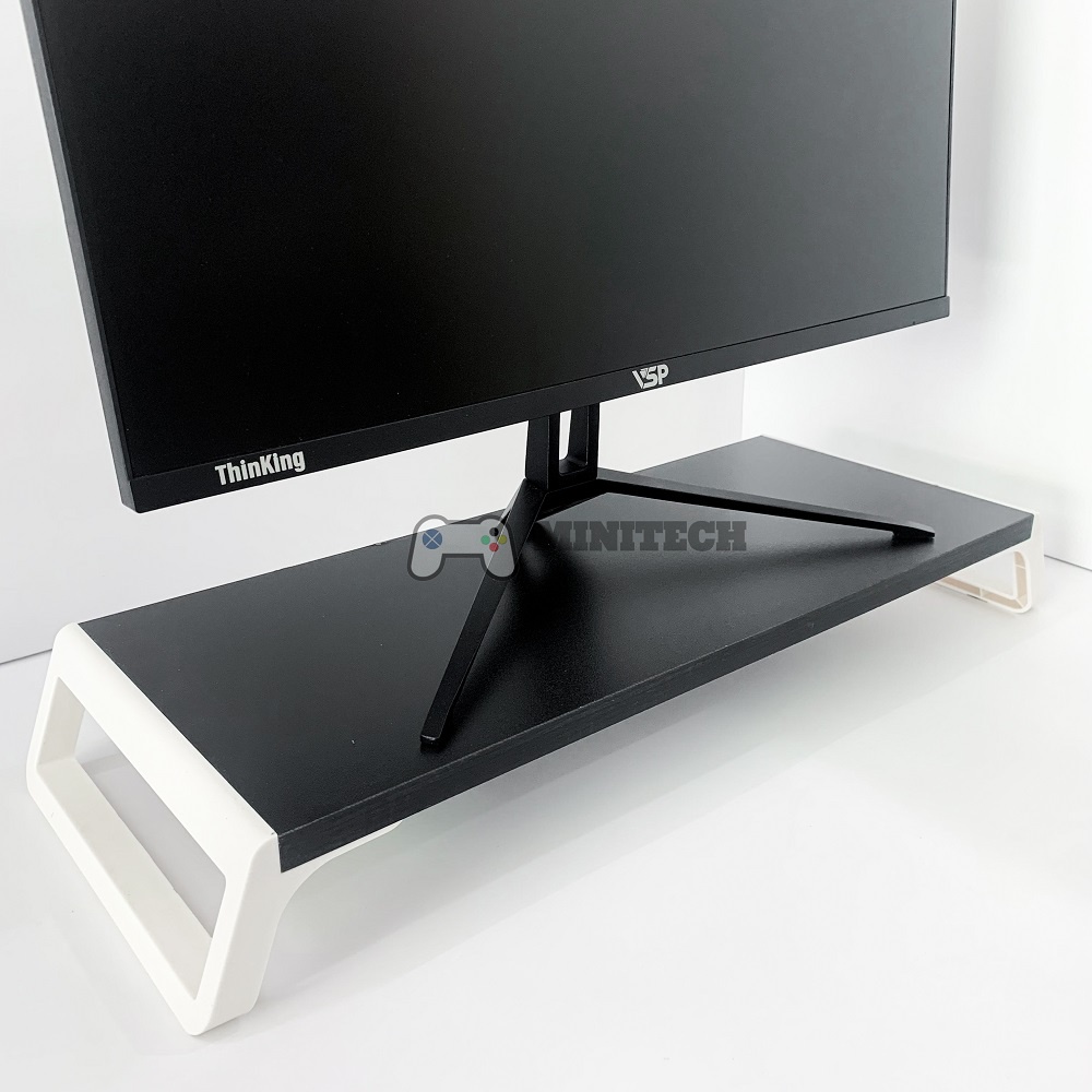 Kệ Nâng Màn Hình Màu Trắng Đen Sang Trọng,Hiện Đại Dùng để nâng màn hình máy tính Đa chức năng: Để nhiều màn hình máy tí