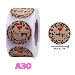 💥 Cuộn 500 stick dán thanks you 2,5cm