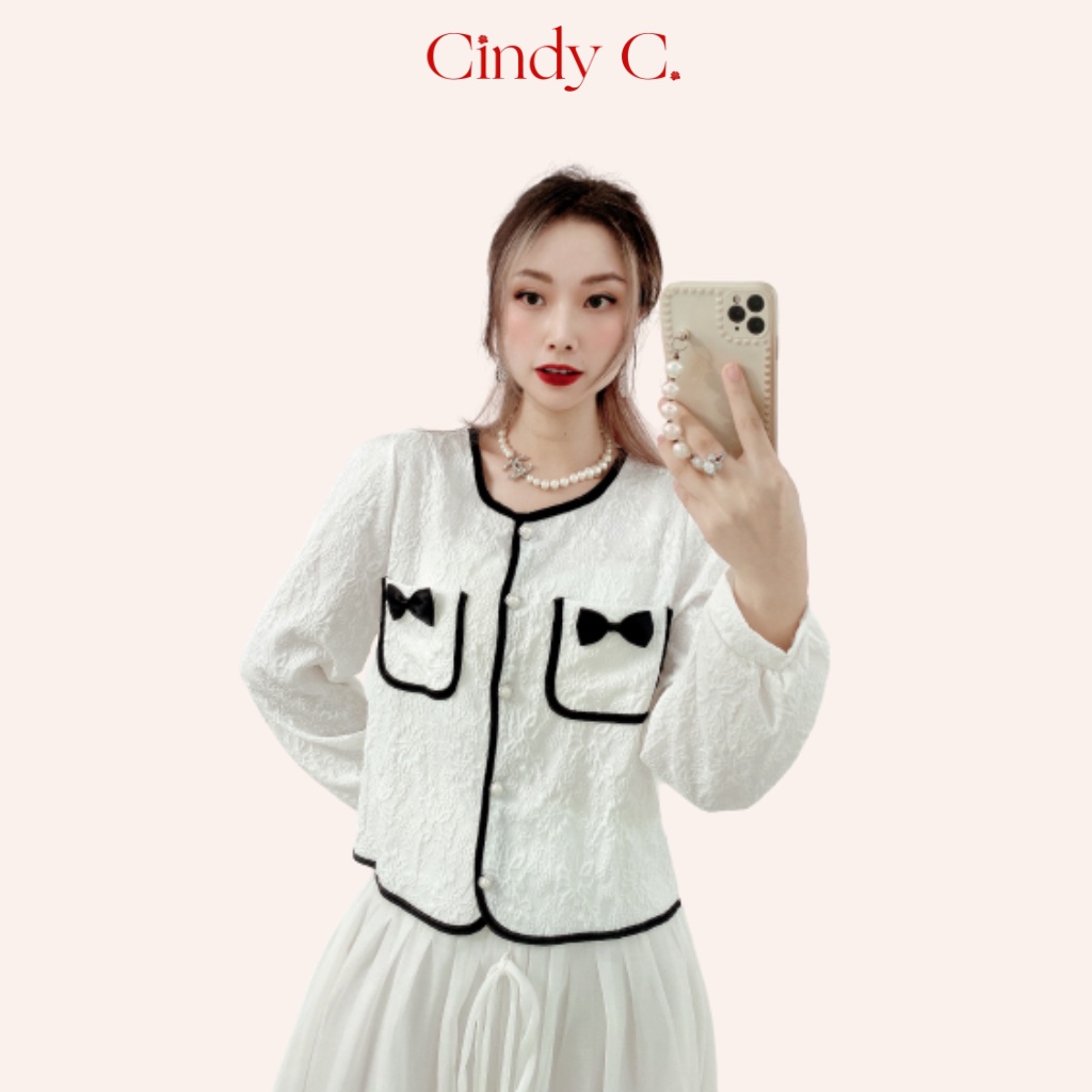 Áo Khoác Mỏng Dài Tay Chane CindyC Chất Liệu Linen (Freesize từ 45kg đến 65kg) 24270