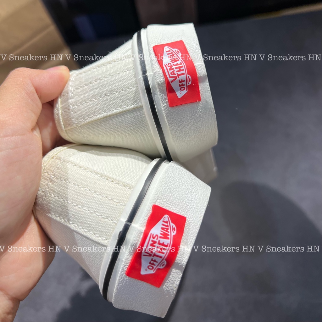 Giày Sneaker Vans Classic Beige|Vans Classic Màu Trắng Kem Đế Đúc Cao Cấp Nam Nữ Hàng Trung