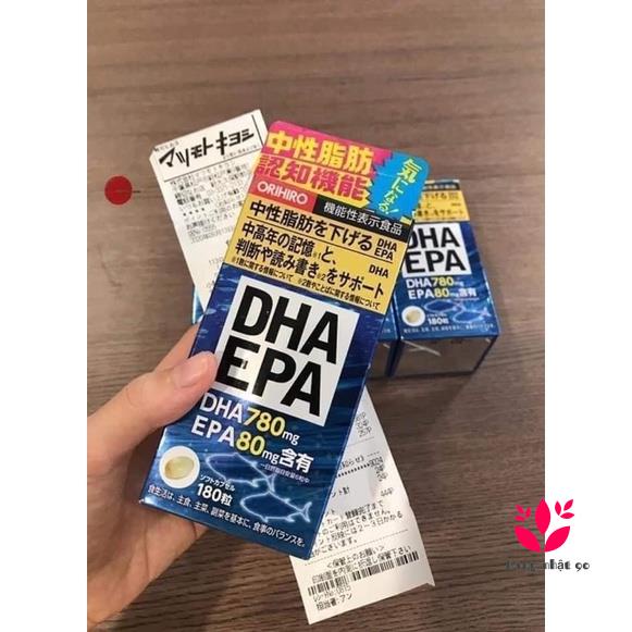 Viên bổ não DHA EPA nhật bản  hộp 180 viên Nhật Bản