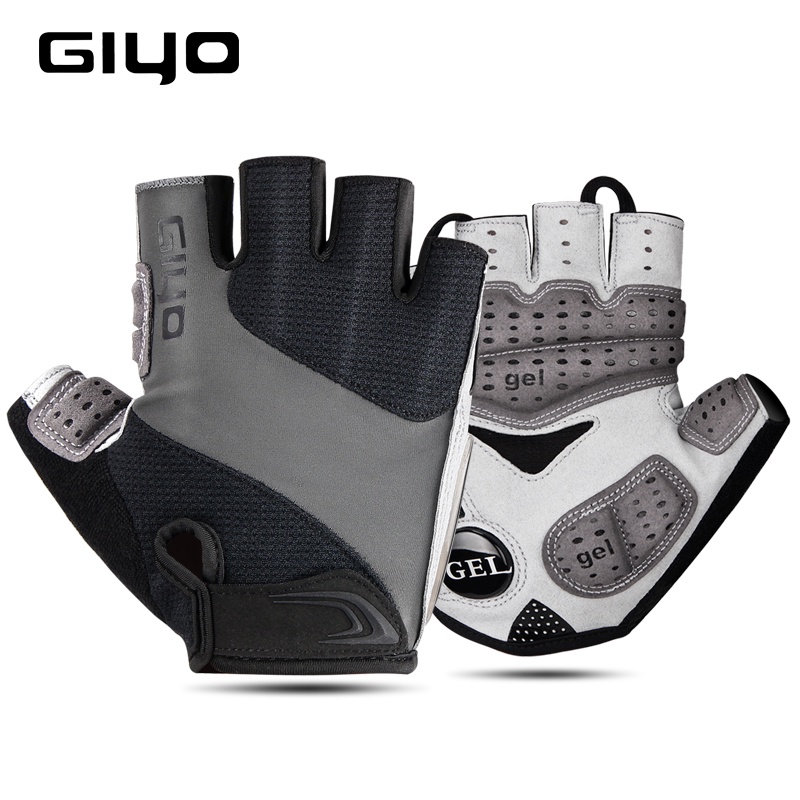 GIYO Găng Tay Thể Thao Hở Ngón Có Đệm Gel Thoáng Khí Cho Nam Và Nữ