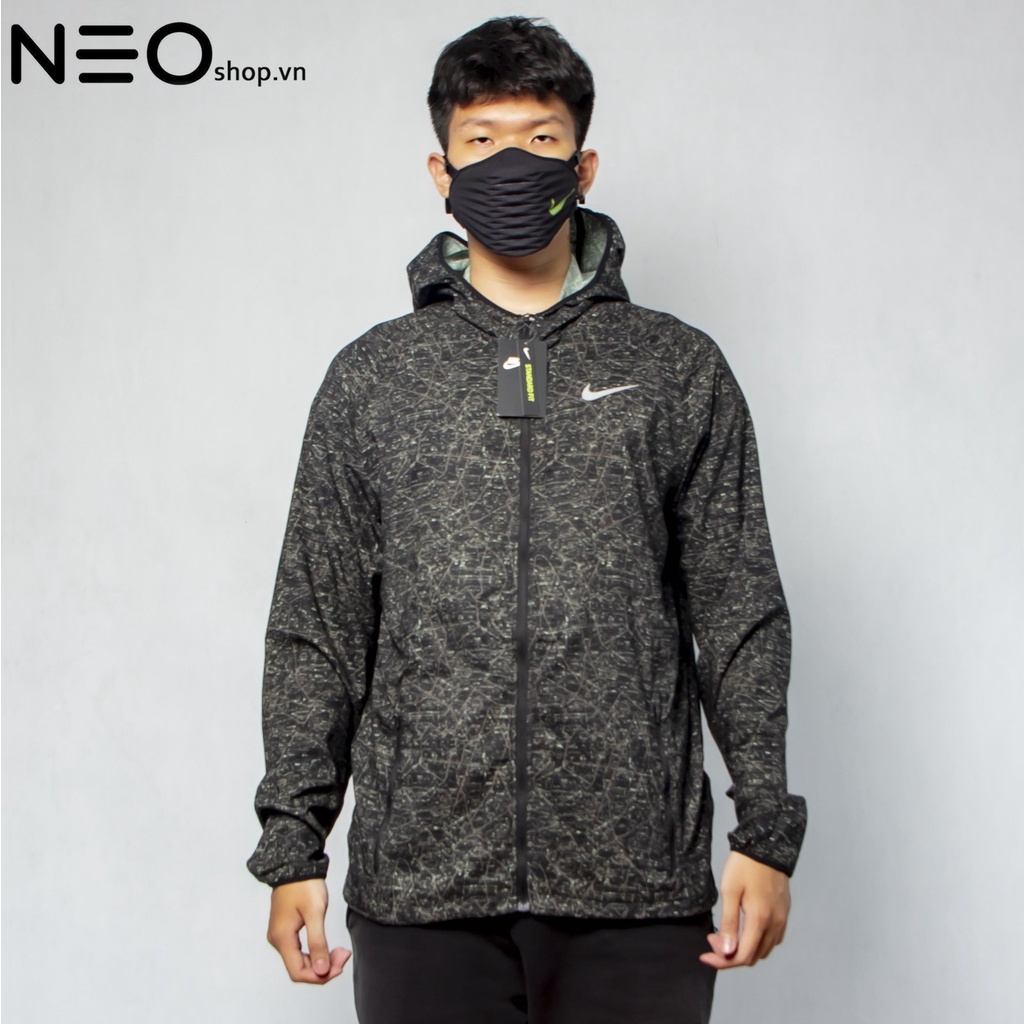 ÁO KHOÁC NAM NIKE ESSENTIAL RUNNING JACKET - RẰN RI XÁM